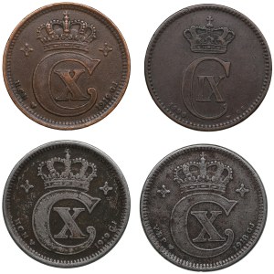 Gruppe von Münzen: Dänemark 1890-1919 (4)