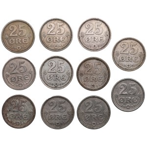 Group of coins: Denmark Silver 25 öre (11)
