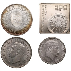 Group of coins: Hungary, Slovakia, Denmark, Australia (4)