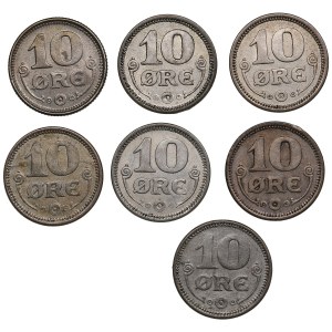 Group of coins: Denmark 10 Öre (7)