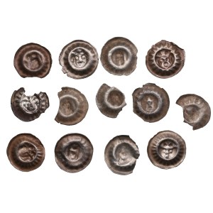 Group of coins: Germany, Hamburg and Lübeck Hohlpfennig ND (13)