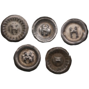Group of coins: Germany, Hamburg Hohlpfennig ND (5)