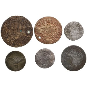 Group of coins: Germany, Pommern, Sweden, etc. (6)
