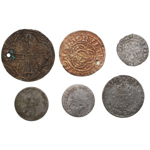 Group of coins: Germany, Pommern, Sweden, etc. (6)