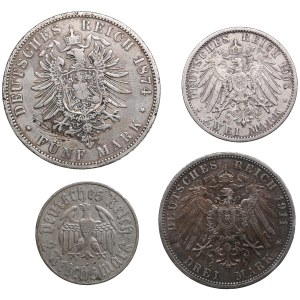 Group of coins: Germany - Empire, Third Reich (4)