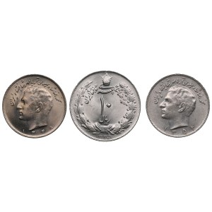 Gruppe von Münzen: Iran 10 Rial (3)