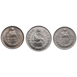 Gruppe von Münzen: Iran 10 Rial (3)