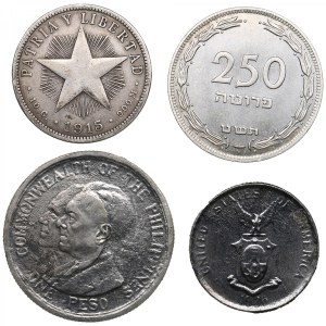 Group of coins: Cuba, Israel, Philippines (4)