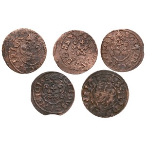 Group of Suceava counterfeits - Æ Schilling / Solidus (5)