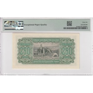 Bulgaria (National Bank) 250 Leva 1943 (ND 1944) - PMG 66 EPQ Gem Uncirculated