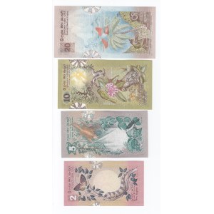 Ceylon 20, 10, 5 & 2 Rupees 1979 (4)