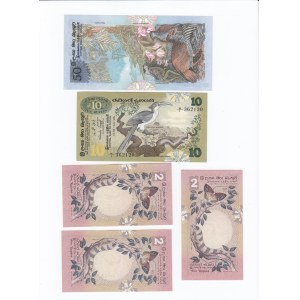 Ceylon 50, 10 & 2 Rupees 1979 (5)