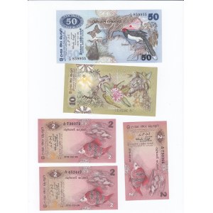 Ceylon 50, 10 & 2 Rupees 1979 (5)
