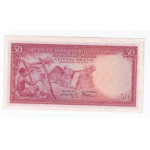 Belgian Congo 50 Francs 1959