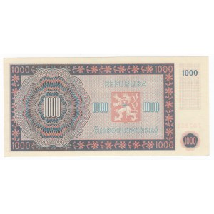 Czechoslovakia 1000 Korun 1945