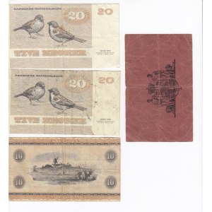 Group of banknotes: Denmark (4)