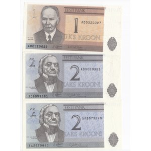 Group of banknotes: Estonia (9)
