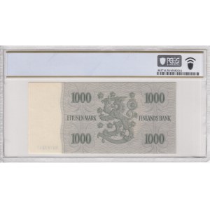 Finland 1000 Markkaa 1955 - PCGS 58 PPQ CHOICE AU