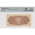 Paraguay (Banco de la Republica) 5 Pesos M.N. = 1/2 Peso Oro 1907 - PMG 65 EPQ Gem Uncirculated
