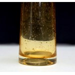 Glass antico vase in honey color - Vintage