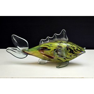 Cult glass fish figurine - a relic of communist times
