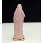 Figurka Marie z růžového porcelánu - 90. léta 20. století