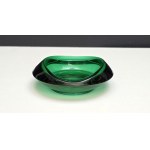 Vintage style glass green ashtray - Czechoslovakia 1970s
