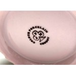 Cukřenka z růžového porcelánu -Chodov, 90. léta 20. století