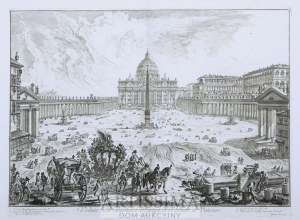 Giovanni Battista Piranesi (1720–1778), Veduta della Basilica e Piazza di S. Pietro in Vaticano, 1748