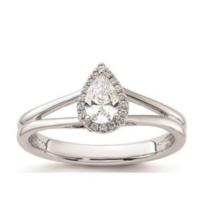 GOLD RING WITH LAB GROWN DIAMONDS - 416 LG