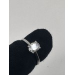 OVAL NATURAL DIAMOND SOLITAIRE ENGAGEMENT RING IN WHITE GOLD