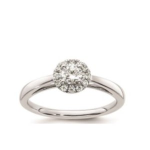 GOLD RING WITH LAB GROWN DIAMONDS - 412 LG