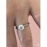 NATURAL DIAMOND SOLITAIRE ENGAGEMENT RING IN WHITE GOLD