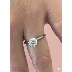 NATURAL DIAMOND SOLITAIRE ENGAGEMENT RING IN WHITE GOLD