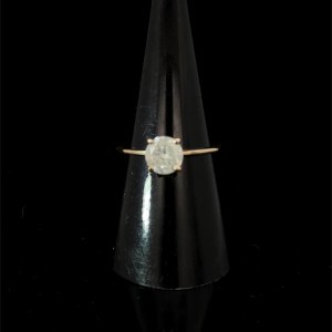 SOLITAIRE RING IN YELLOW GOLD