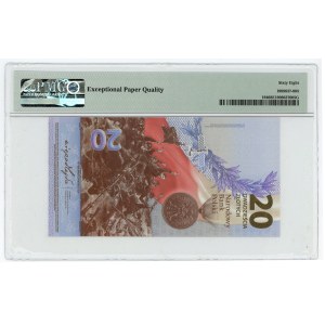 20 gold 2020, series PR 0000837 low number, PMG 68 EPQ