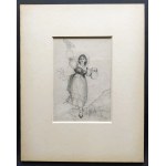 [Art] ŚWIERZYŃSKI Saturnin [1820 -1885] - set of 2 documents and drawing. Cracow [1849/1883].