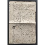 [Crown Treasury] SCIPION del Campo Ignacy Piotr h. own - Lease agreement for an arendage in the town of Syrokomla and five adjacent villages of Chodzież, Czarna, Zakępie, Wulka (!) and Ruda with Szymcha SZMYTOWSKY [1769].