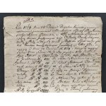 [Crown Treasury] SCIPION del Campo Ignacy Piotr h. own - Lease agreement for an arendage in the town of Syrokomla and five adjacent villages of Chodzież, Czarna, Zakępie, Wulka (!) and Ruda with Szymcha SZMYTOWSKY [1769].