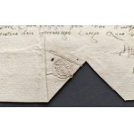 [CORONNAL TREASURY] STRUSCZYNSKI Andrzej h. own [companion of the rota of Kasper STRZYŃSKI, royal rotmaster at Kyiv castle]. - Receipt for 10 gold zeros of the royal treasury collected. Warsaw [1571].