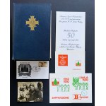 [Leonard Jedrzejczak Library] Set: book - Third Carpathian Rifle Division. Volume I. London [1978] + photo of General Sosnkowski [1944] + invitations and envelope [1992].