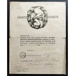 [Police] Civil Guard. Confirmation of service. Warsaw [1916].