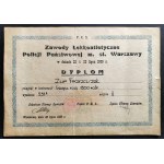 [Police Sports Club] Set of 4 diplomas. Warsaw [1937-1939].