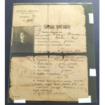 [Municipal Militia of the City of Warsaw] Temporary identity card. Warsaw [1919].