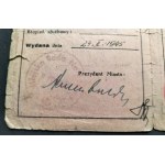 SERVICE LEGITIMATION. Przemyśl [1945].