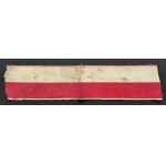 [Warsaw Uprising] Shoulder armband in red and white colors. Warsaw [1944].