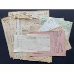 Set of blank official blanks. Warsaw [193...].