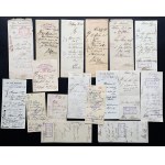 [WITKOWO (1939-1945 German: Wittingen)] RECEPTS. 19 pcs. [1889-1944]