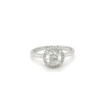 2.54 GR WHITE GOLD RING WITH DIAMONDS - RNG40902