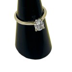 OVAL LABGRWON DIAMOND SOLITAIRE ENGAGEMENT RING IN YELLOW GOLD